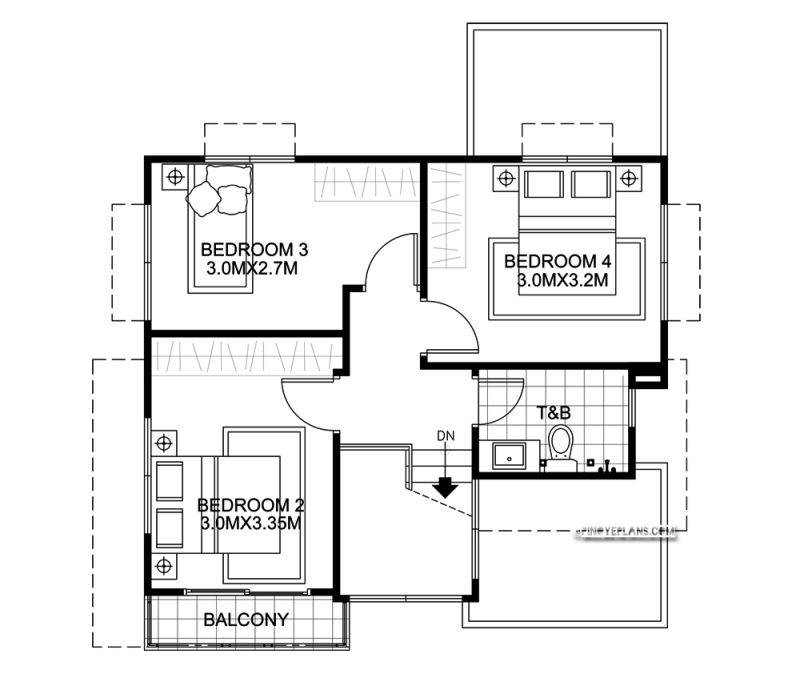 Modern House Design Series Mhd 2018016, Sample Floor Plan For Small House