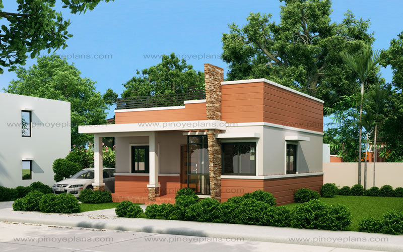Rommell – One Storey Modern with Roof Deck | Pinoy ePlans
