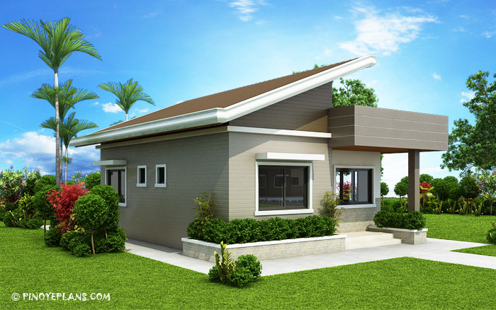 Two Bedroom Small House Design (SHD-2017030) | Pinoy ePlans
