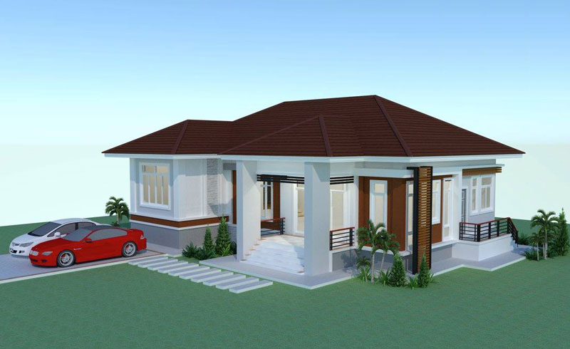 Review Elevated  3 Bedroom  Thai House  Design  Pinoy ePlans