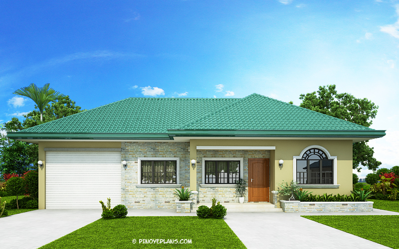 One Y Bungalow House With 3, House Designs And Floor Plans Philippines Bungalow Type