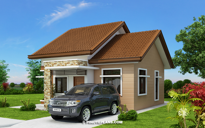 Stylish Two Bedroom House Plan